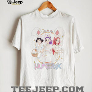 HUNTRX Anime Style Easter Bunny Girls Kawaii Pastel Graphic T Shirt
