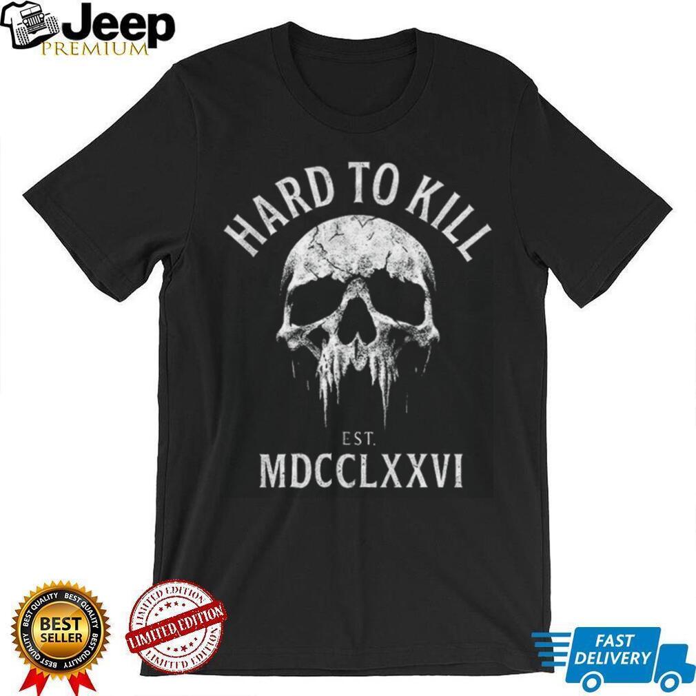 Hard To Kill Skull Graphic T Shirt Est. 1776 Patriotic Gym Apparel Hard To Kill Skull Graphic T Shirt Est. 1776 Patriotic Gym Apparel