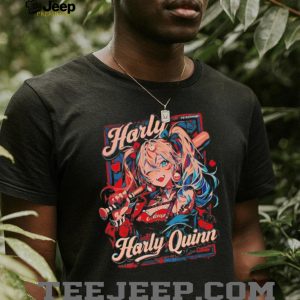Harley Quinn Anime Style “Harly Quinn” Bat Graphic Character T Shirt