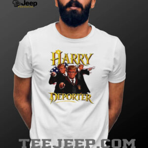 Harry Deporter Donald Trump Wizard Parody White T shirt