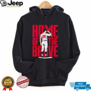 Home Of The Brave Baseball Player Salute Patriotic Sports T Shirt Home Of The Brave Baseball Player Salute Patriotic Sports T Shirt