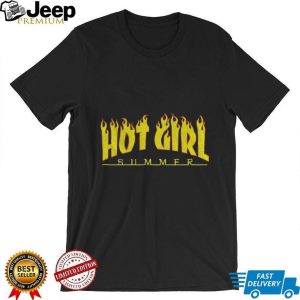 Hot Girl Summer 2026 Flame Graphic Aesthetic T Shirt