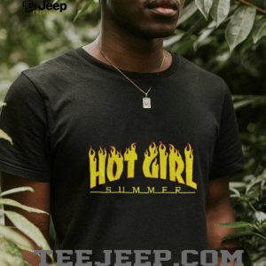 Hot Girl Summer 2026 Flame Graphic Aesthetic T Shirt