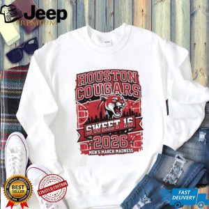 Houston Cougars 2026 Men’s March Madness Sweet 16 Skyline T Shirt Houston Cougars 2026 Men’s March Madness Sweet 16 Skyline T Shirt