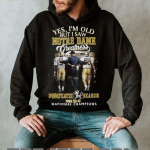 I Saw Notre Dame Greatness 1988 Undefeated National Champions T Shirt