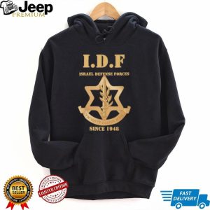 I.D.F. Israel Defense Forces Since 1948 Emblem Black T Shirt I.D.F. Israel Defense Forces Since 1948 Emblem Black T Shirt