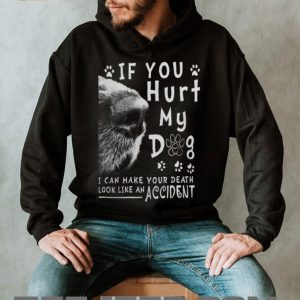 “If You Hurt My Dog” Protective Dog Owner Funny Graphic T Shirt