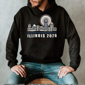 Illinois Fighting Illini 2026 Basketball Team Roster Skyline Signature T Shirt