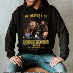 In Memory of Chuck Norris 1940 2026 Tribute T Shirt Thank You For The Memories