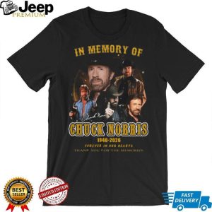 In Memory of Chuck Norris 1940 2026 Tribute T Shirt Thank You For The Memories