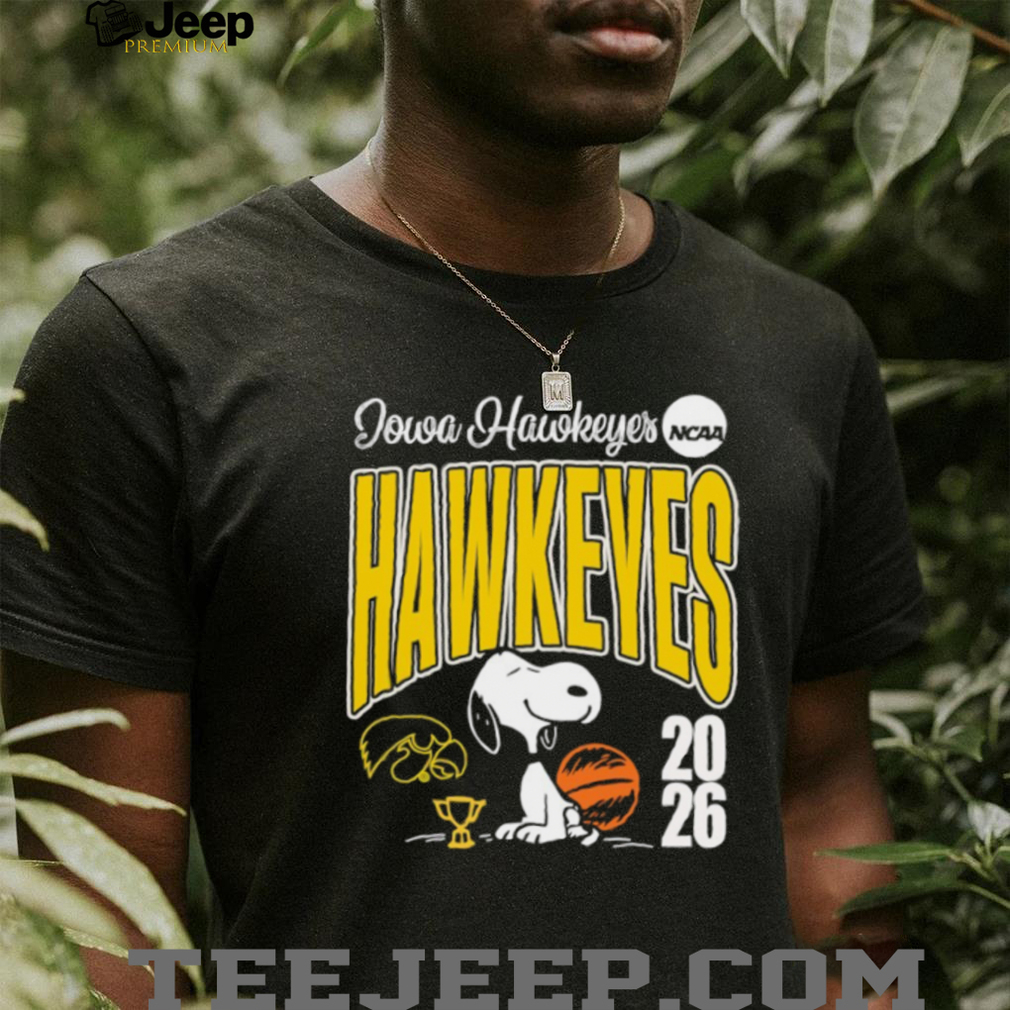 Iowa Hawkeyes Snoopy 2026 NCAA Basketball Fan T shirt Iowa Hawkeyes Snoopy 2026 NCAA Basketball Fan T shirt