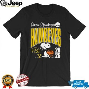 Iowa Hawkeyes Snoopy 2026 NCAA Basketball Fan T shirt