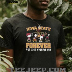 Iowa State Cyclones Forever Peanuts Snoopy Sports Fan T Shirt Iowa State Cyclones Forever Peanuts Snoopy Sports Fan T Shirt