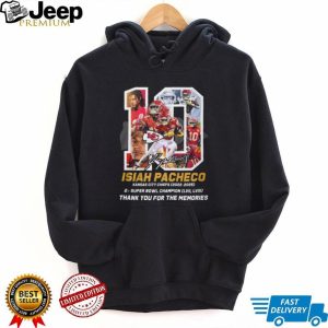 Isiah Pacheco Kansas City Chiefs 2x Super Bowl Champ Thank You T Shirt Isiah Pacheco Kansas City Chiefs 2x Super Bowl Champ Thank You T Shirt