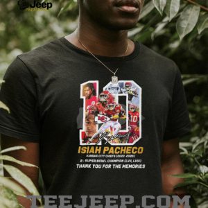 Isiah Pacheco Kansas City Chiefs 2x Super Bowl Champ Thank You T Shirt