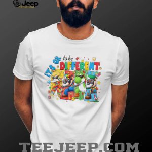 It’s OK To Be Different Mario Friends Autism Awareness T Shirt It’s OK To Be Different Mario Friends Autism Awareness T Shirt