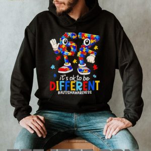 It’s OK To Be Different Puzzle Piece Autism Awareness T Shirt