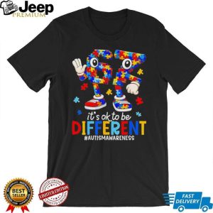 It’s OK To Be Different Puzzle Piece Autism Awareness T Shirt