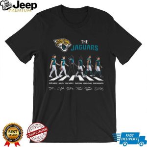 Jacksonville Jaguars Abbey Road Trevor Lawrence and Team Signature T Shirt Jacksonville Jaguars Abbey Road Trevor Lawrence and Team Signature T Shirt