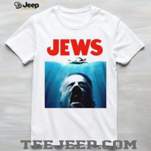 Jaws Parody Jews Hitler Movie Poster Satire T Shirt