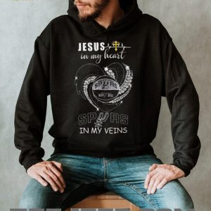 Jesus In My Heart Spurs In My Veins San Antonio Basketball Fan T Shirt Jesus In My Heart Spurs In My Veins San Antonio Basketball Fan T Shirt