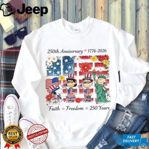 Peanuts Gang America 250th Anniversary T Shirt Faith Freedom 1776 2026 Peanuts Gang America 250th Anniversary T Shirt Faith Freedom 1776 2026
