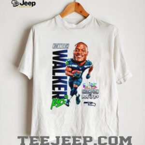 Kenneth Walker III Seattle Seahawks Super Bowl Champion MVP Caricature T Shirt