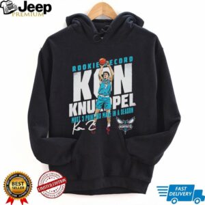 Kon Knueppel Charlotte Hornets Rookie Record 3 Pointers Basketball Shirt Kon Knueppel Charlotte Hornets Rookie Record 3 Pointers Basketball Shirt