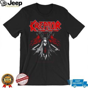 Kreator Band Deer Skull Pentagram Dark Thrash Metal T Shirt Kreator Band Deer Skull Pentagram Dark Thrash Metal T Shirt