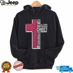LA Angels Religious Baseball Shirt Bible Verse Cross Graphic Tee LA Angels Religious Baseball Shirt Bible Verse Cross Graphic Tee