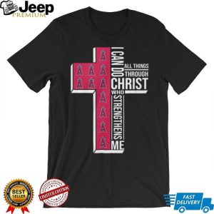 LA Angels Religious Baseball Shirt Bible Verse Cross Graphic Tee