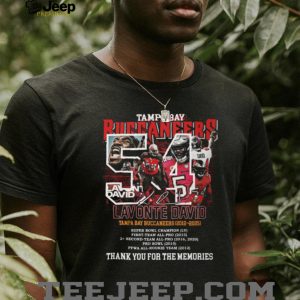 Lavonte David #54 Tampa Bay Buccaneers Career Tribute T Shirt Lavonte David #54 Tampa Bay Buccaneers Career Tribute T Shirt