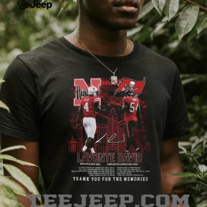 Lavonte David Thank You For The Memories Nebraska & Buccaneers T Shirt Lavonte David Thank You For The Memories Nebraska & Buccaneers T Shirt