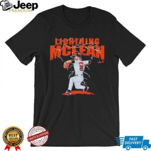Lightning McLean Baseball Pitcher Sports Graphic T Shirt Lightning McLean Baseball Pitcher Sports Graphic T Shirt