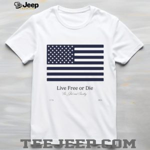 Live Free Or Die For God and Country 1776 2026 USA Flag T Shirt