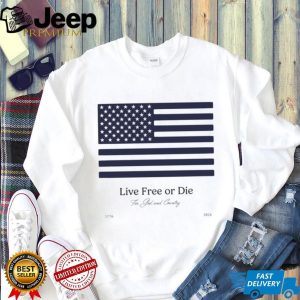 Live Free Or Die For God and Country 1776 2026 USA Flag T Shirt