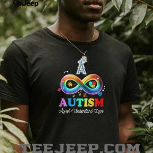 Los Angeles Angels Autism Awareness Infinity Rainbow Accept Understand Love T Shirt Los Angeles Angels Autism Awareness Infinity Rainbow Accept Understand Love T Shirt
