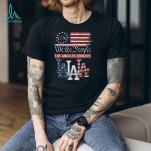 Los Angeles Dodgers We The People 1776 Patriotic American Flag T Shirt Los Angeles Dodgers We The People 1776 Patriotic American Flag T Shirt