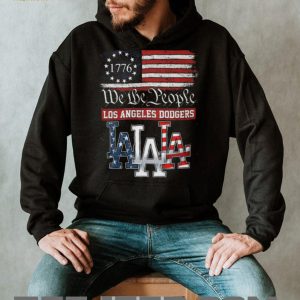 Los Angeles Dodgers We The People 1776 Patriotic American Flag T Shirt