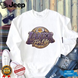 Los Angeles Lakers For Life Vintage Logo Basketball Fan T Shirt