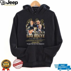Lou Holtz Notre Dame Legend 1937 2026 Memorial Tribute T Shirt Lou Holtz Notre Dame Legend 1937 2026 Memorial Tribute T Shirt