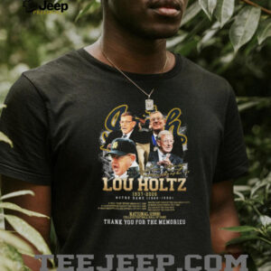 Lou Holtz Notre Dame Legend 1937 2026 Memorial Tribute T Shirt