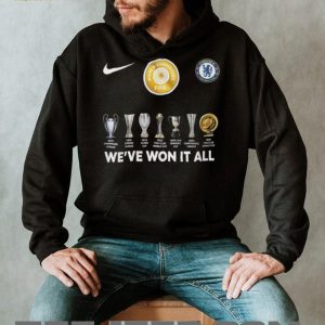 Chelsea FC We've Won It All Trophies Collection T Shirt