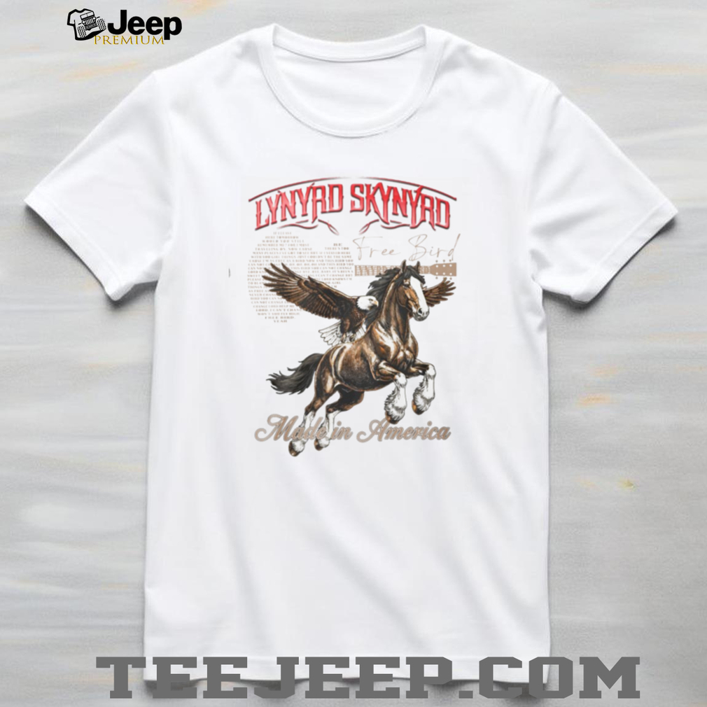 Lynyrd Skynyrd Free Bird Made In America Eagle Horse T Shirt Lynyrd Skynyrd Free Bird Made In America Eagle Horse T Shirt