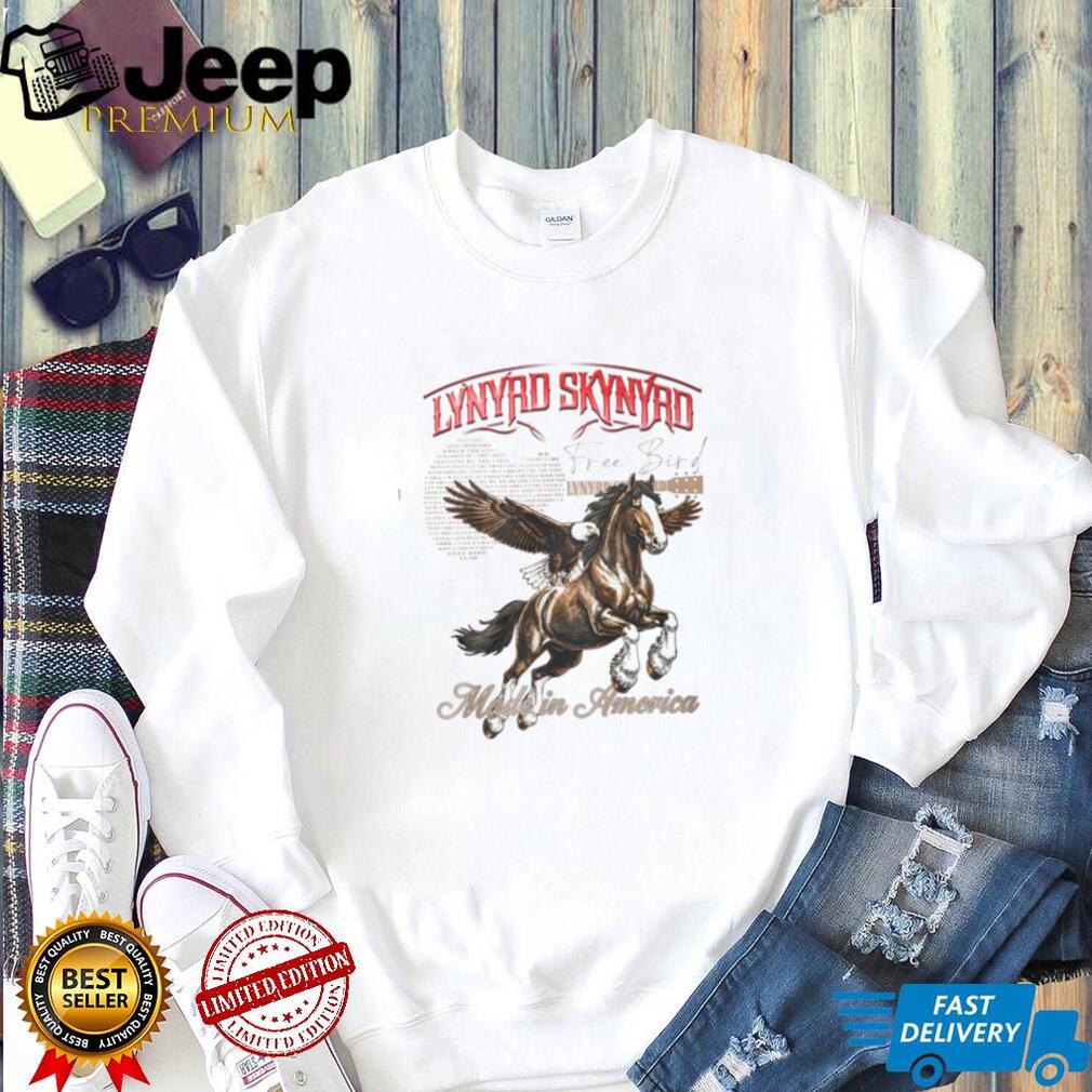Lynyrd Skynyrd Free Bird Made In America Eagle Horse T Shirt Lynyrd Skynyrd Free Bird Made In America Eagle Horse T Shirt