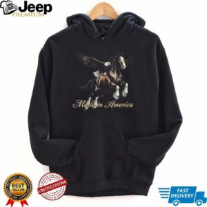 Made In America Majestic Horse and Bald Eagle Graphic T Shirt Made In America Majestic Horse and Bald Eagle Graphic T Shirt