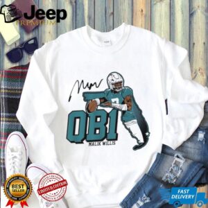 Malik Willis QB1 Football Signature Illustration T Shirt Malik Willis QB1 Football Signature Illustration T Shirt
