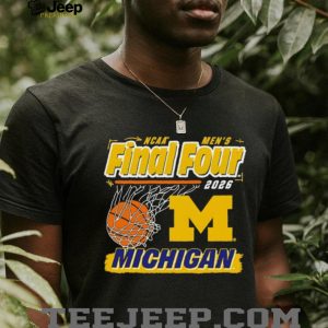 Michigan Basketball 2026 Final Four Net Graphic T Shirt Michigan Basketball 2026 Final Four Net Graphic T Shirt