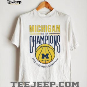 Michigan Big Ten Champions 2025 2026 Men’s Basketball T Shirt Michigan Big Ten Champions 2025 2026 Men’s Basketball T Shirt