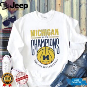 Michigan Big Ten Champions 2025 2026 Men's Basketball T Shirt